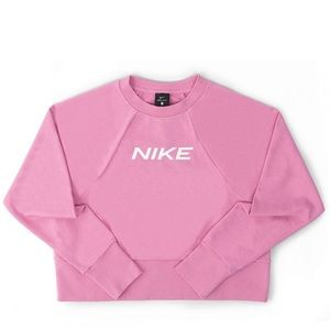 Nike Women's "Get Fit" Fleece Training Crop Crew Neck Sweatshirt